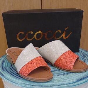 NWOT SZ 7 "Bambi" Coral Sandals By Ccocci